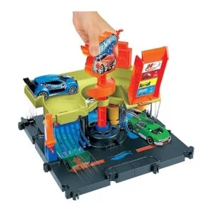 Hot Wheels City Downtown Express Juego de lavado de autos_2