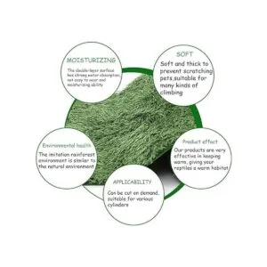 kathson 2 PCS Reptile Carpet Mat Terrarium Bedding_3