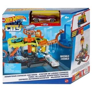 Hot Wheels City Downtown Express Juego de lavado de autos_6