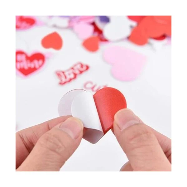 Coopay 900 unidades de corazones de espuma para San_3