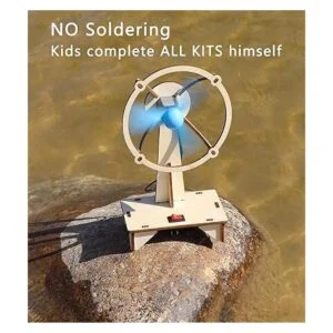 STEM Juego de 4 motores solares modelo de madera_4