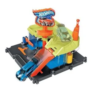 Hot Wheels City Downtown Express Juego de lavado de autos_3