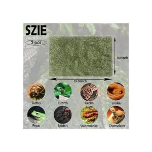 kathson 2 PCS Reptile Carpet Mat Terrarium Bedding_5