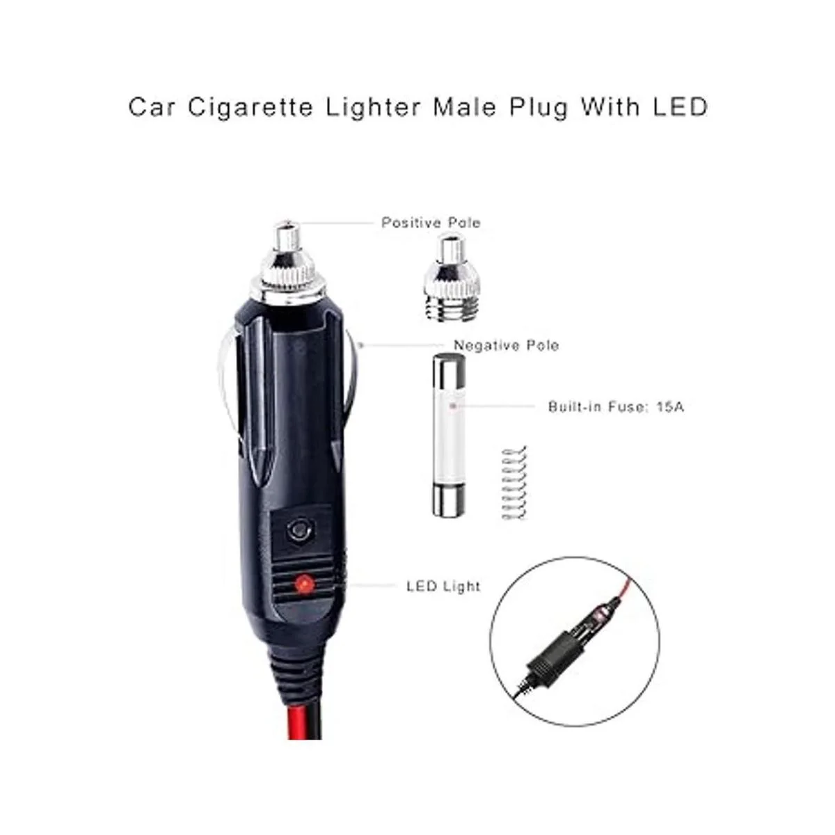 Paquete de 5 mecheros de repuesto de fusible de 12 V 15_2