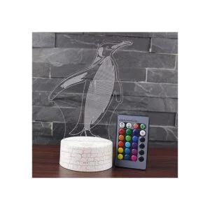 Lámpara de escritorio con ilusión 3D de pinginos para_7