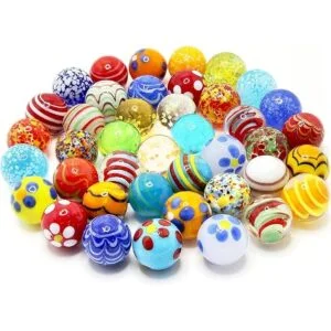 30 canicas de vidrio para niños 25 canicas coloridas y 5_1