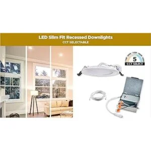Luz descendente empotrable LED de ajuste delgado_5