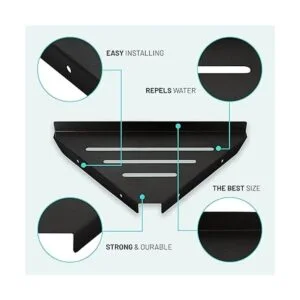 CG Bathroom Solutions Estantería de esquina 2 unidades_4