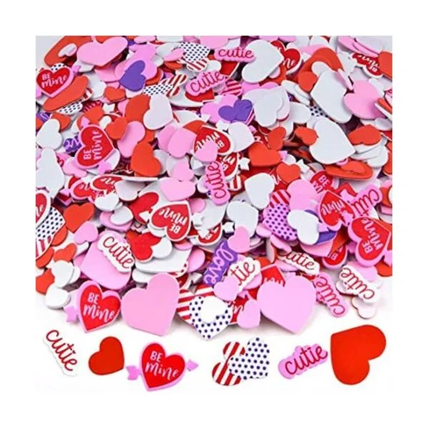 Coopay 900 unidades de corazones de espuma para San_1