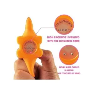 Paquete de 8 juguetes de baño de dinosaurio iluminados sin_3