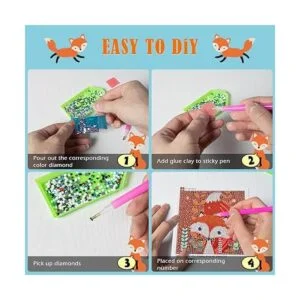 Kit de pintura de diamantes 5D de 6 piezas para niños kit_6