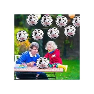 6 piezas de decoración de fiesta de vaca faroles de papel_5