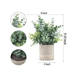 Coferset Paquete de 2 mini plantas artificiales de_7