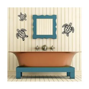 3 piezas de tortuga marina decoración de metal de tortuga_7