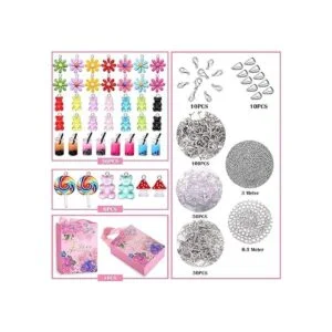 HSWE Juego de 263 pulseras con dije colorido oso de_2