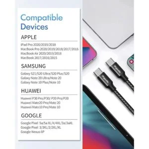 Cable USB C a USB C extra largo 16 pies16.4 ft ETGUUDS_7