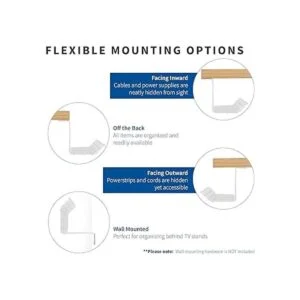 VIVO Estante de alambre de gestión de cables de hierro_6