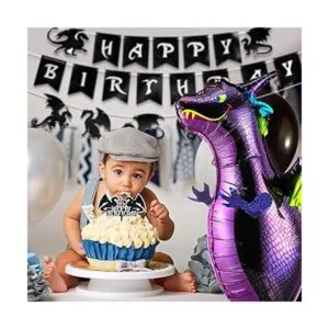 5 piezas de decoración de pastel de dragón diseño de_6