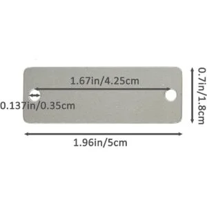 StayMax Paquete de 25 etiquetas en blanco de acero_2