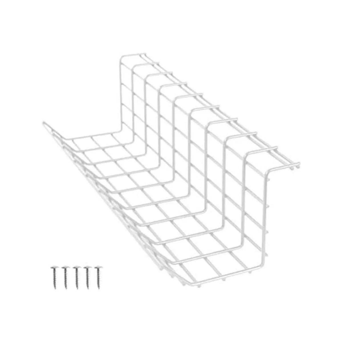 VIVO Estante de alambre de gestión de cables de hierro_1