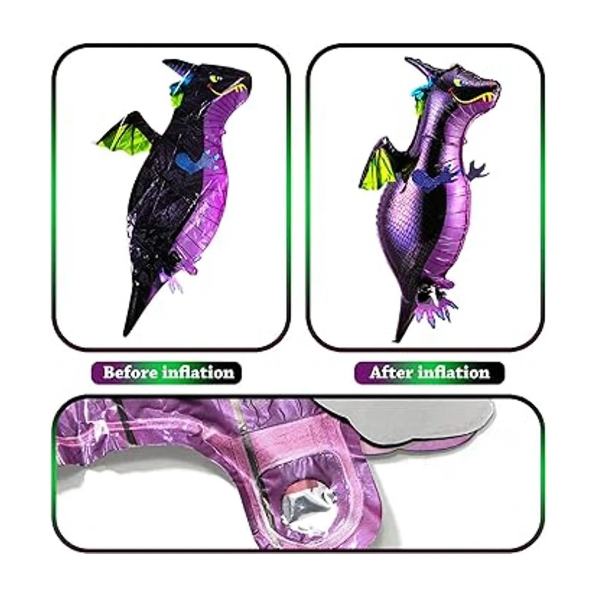 5 piezas de decoración de pastel de dragón diseño de_5