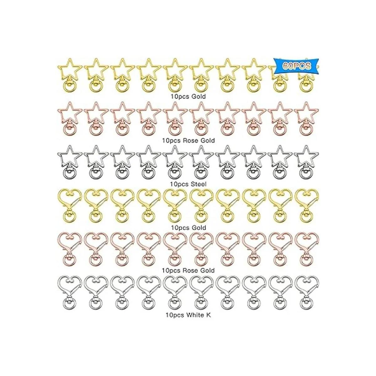 60 cierres giratorios de metal para garra de langosta_2