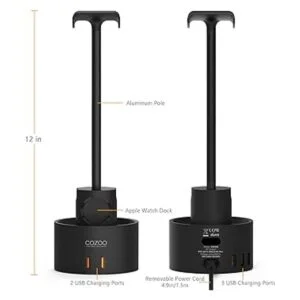 COZOO Soporte para auriculares con 5 cargadores USB_6