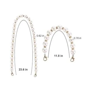 2 correas de repuesto redondas de perlas de imitación_3