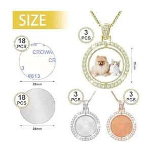 Juego de 54 bandejas colgantes de bisel de diamantes de_2