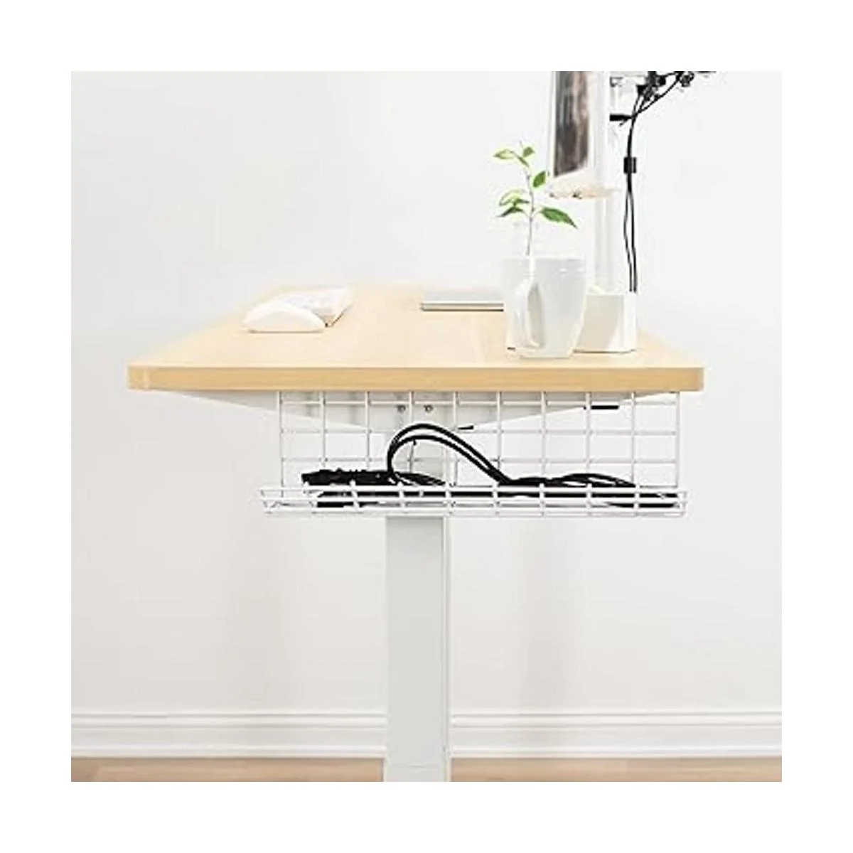 VIVO Estante de alambre de gestión de cables de hierro_5