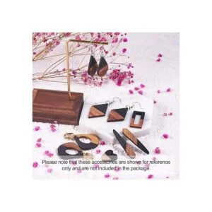 Beadthoven 20 pares de dijes de resina de madera natural_7