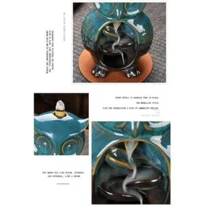 Soporte para quemador de incienso de reflujo con forma de_4