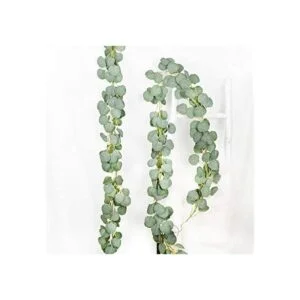 DearHouse Guirnalda de eucalipto artificial de seda_1