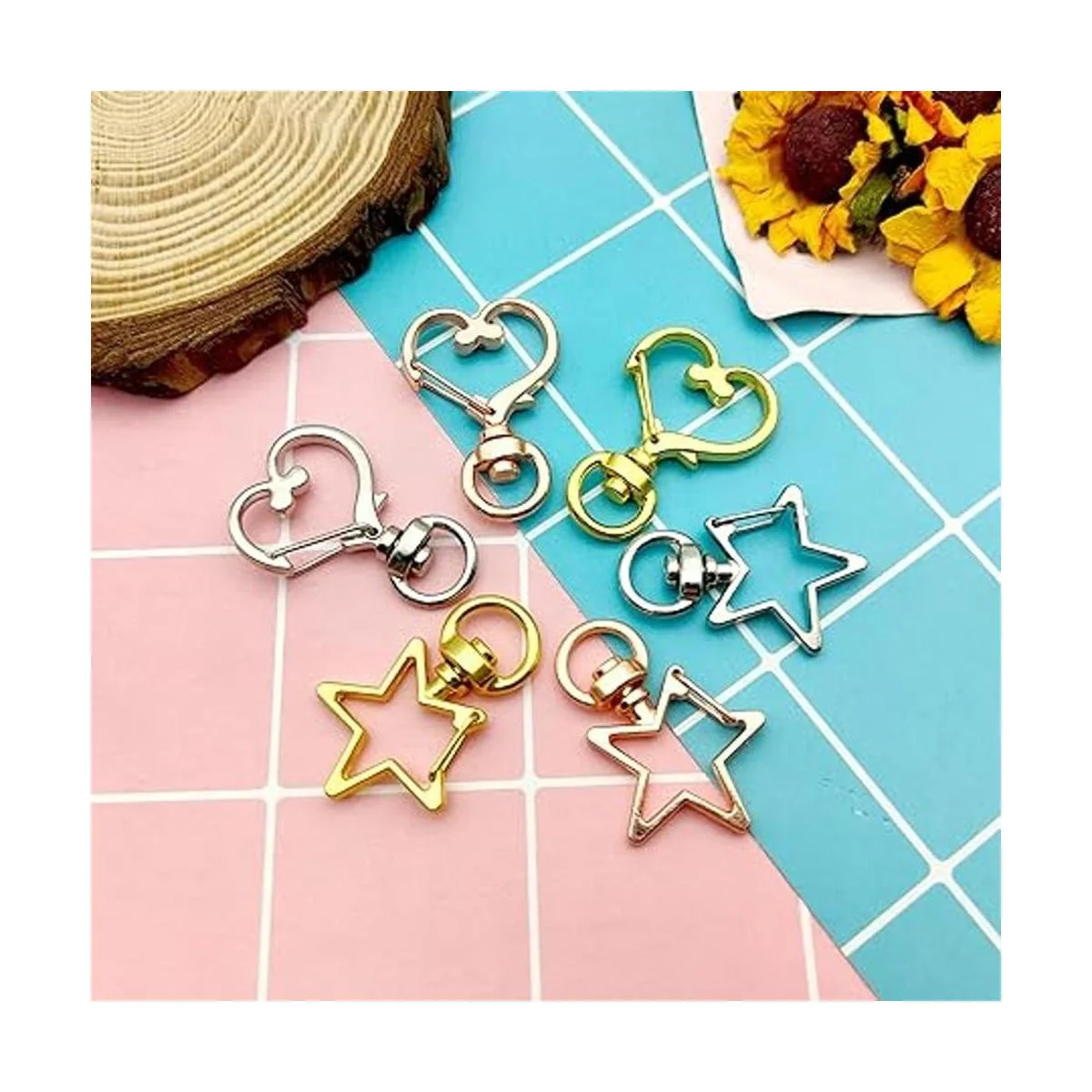 60 cierres giratorios de metal para garra de langosta_7