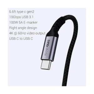 SUMPK Cable USB C a USB C de 100 W paquete de 2 unidades_6