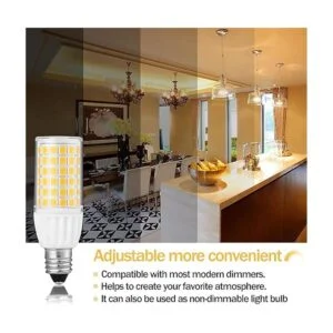 Paquete de 2 bombillas LED T4 JD de 5 W E11 regulables_5