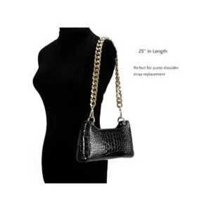 Cadena de metal grande y gruesa de 25 pulgadas correa de_7