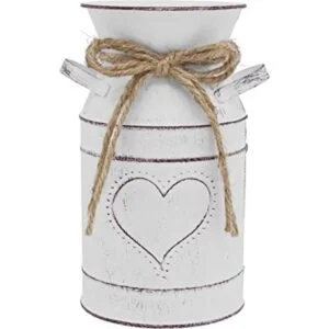 Soyizom Jarrón vintage de metal con forma de corazón_1