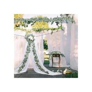 DearHouse Guirnalda de eucalipto artificial de seda_7