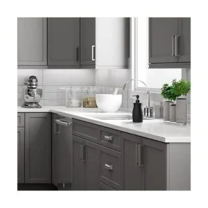 LALA DOLCE Dispensador de jabón negro mate para encimera_5