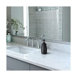 LALA DOLCE Dispensador de jabón negro mate para encimera_6