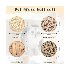 15 piezas de bolas para masticar animales pequeños bolas_7