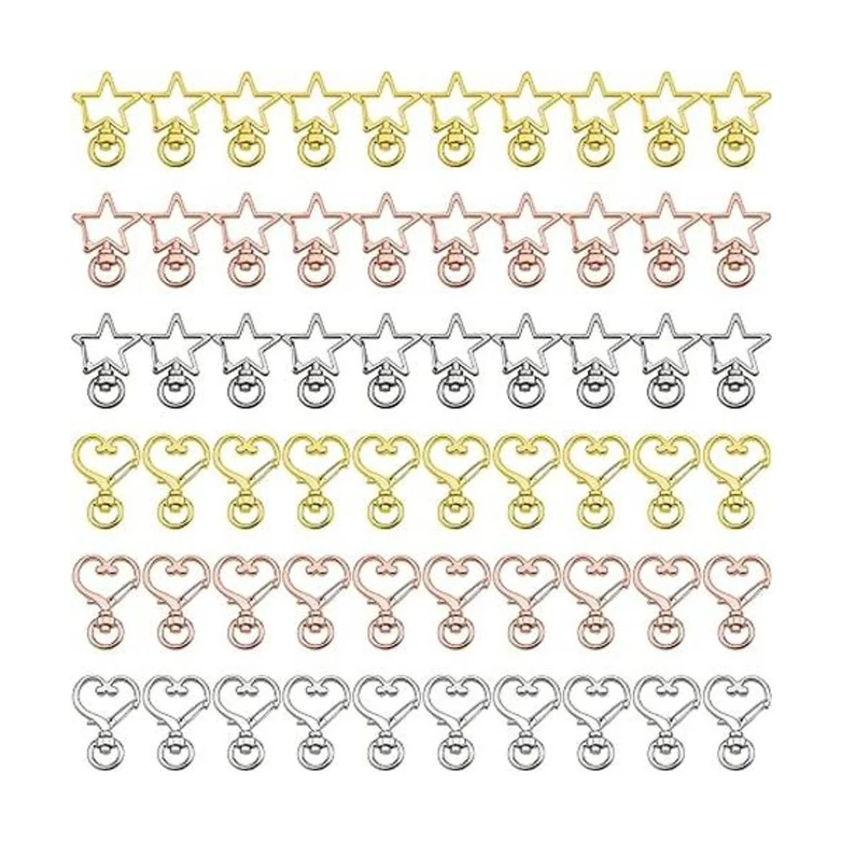 60 cierres giratorios de metal para garra de langosta_1