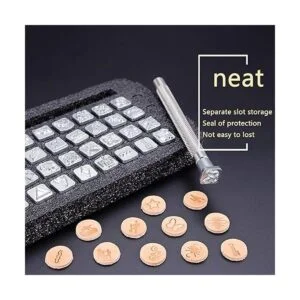 PH PandaHall Juego de 32 sellos de acero inoxidable con 1_6