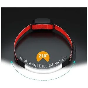 SEVENKA Linterna frontal LED de haz ancho paquete de 2_3