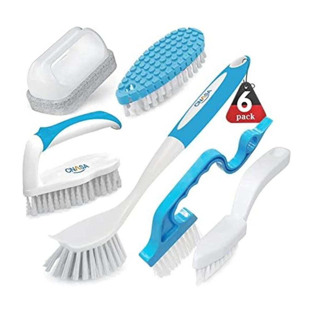Juego de 6 cepillos de limpieza profunda para el hogar_1