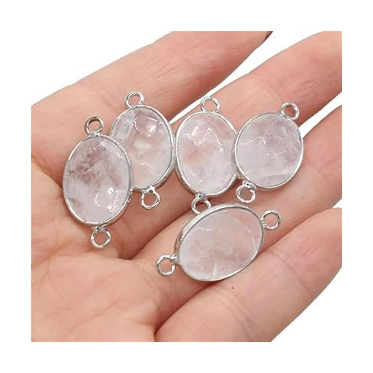 LHJ 10 piezas de piedra natural colgante conectores en_4