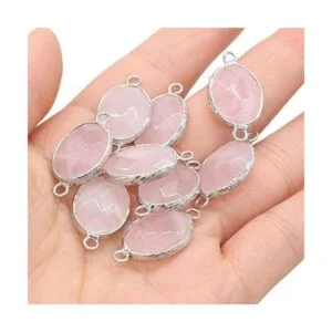 LHJ 10 piezas de piedra natural colgante conectores en_5