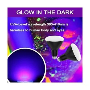 BR30 Bombillas de luz negra UV 2 unidades para fiesta_4