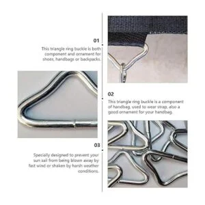 BESPORTBLE 20 piezas de acero inoxidable triangular_3